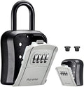 Puroma Key Lock Box Outdoor 4 Digit Code Combination Lockbox House, 1 Gray by Puroma