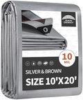 RAINDEWAY 10x20 Feet Tarps Heavy Duty Waterproof, 10Mil Multipurpose Tarp by RAINDEWAY