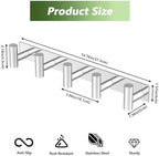 Wall Mounted Coat Rack-5 Hooks, Heavy Duty Stainless Steel Wall Hooks - Image 2
