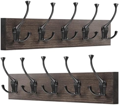 IBosins 2 Pack Vintage Coat Rack Wall Mount by IBosins