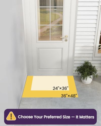 DEXI Door Mat Outside Entrance 24x36, Heavy Duty Rubber Doormats - Image 2