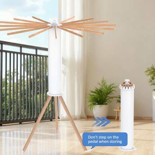 Tripod Foldable Clothes Rack, Garment Rack Portable - Image 4