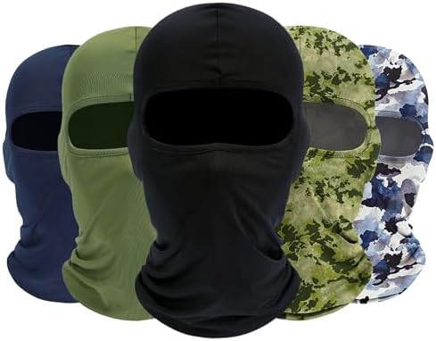 ROXUN Balaclava Ski Mask, 5 Pack Neck Gaiter Motorcycle Summer Cooling by Roxun