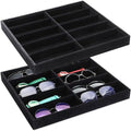 Batiyeer 2pcs Sunglasses Organizer Storage Tray Black 2 Pcs by Batiyeer