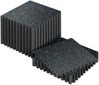 SUPERJARE 0.56'' Thick 120 Sq Ft Rubber Top Gym Flooring by SUPERJARE
