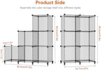 HOMIDEC 6 Light Grey Cube Storage Organizer, Modular Storage Shelf - Image 3
