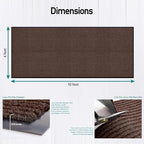 LuxUrux Striped Brown Door Mat - Image 2