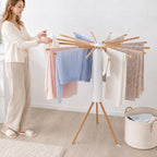 Cuteam Tripod Clothes Drying Rack, Foldable Rotary Laundry Drying Rack - Image 4
