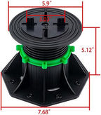 8Pack Adjustable Plastic Pedestal Paver, Floor Slate Support Floor Lift - Image 2