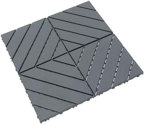 Plastic Interlocking Deck Tiles, 44 Pack Patio Deck Tiles, Patio Floor Decking - Image 4