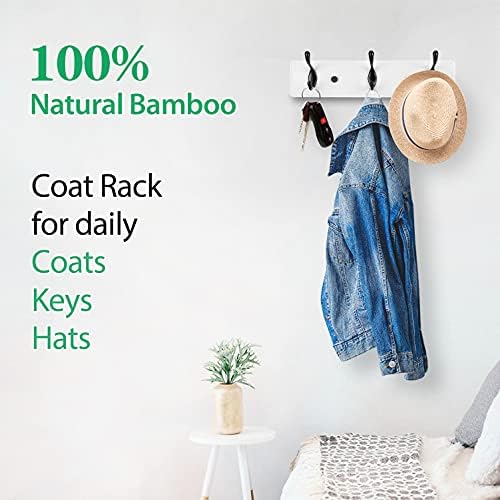 Badiano Heavy Duty Wooden Coat Rack, 14 Inch - Image 5