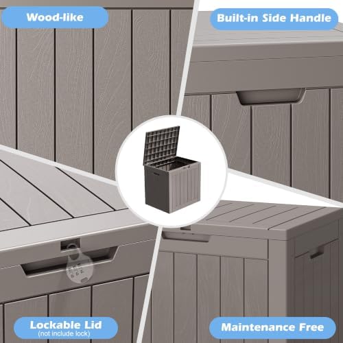 Outdoor Storage Box Waterproof, 35 Gallon Deck Box - Image 5