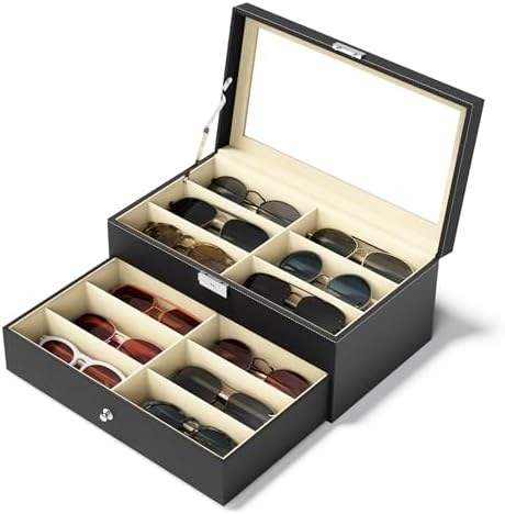 NEWLOOP 10/30 Slots Sunglass Organizer by NewloopStorageBox-Nomess