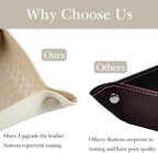 KINIVA 2 Pack PU Leather Jewelry Valet Tray - Image 2
