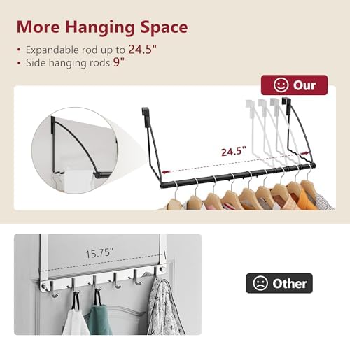 Tajsoon Over the Door Hanger Expandable & Adjustable - Image 3