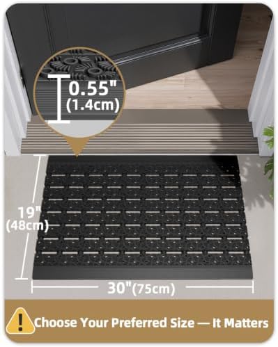 Color&Geometry Super Heavyweight TPE Welcome Mat Outdoor - Image 2