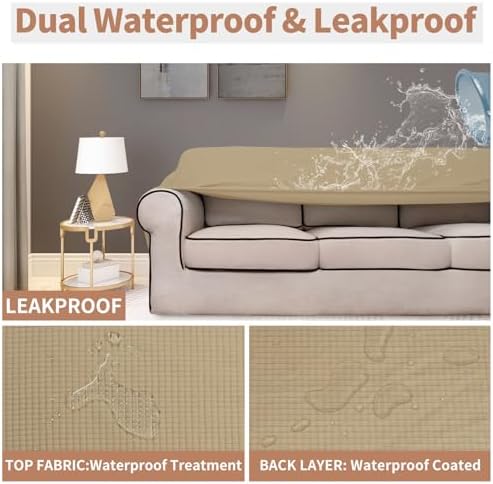 Easy-Going 100% Waterproof Oversized Loveseat Cover, Couch Cover - Image 3