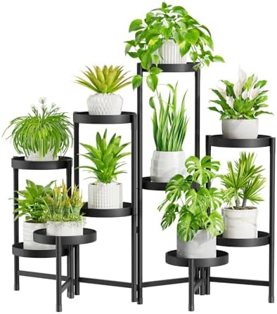 iDavosic.ly Plant Stand Indoor Outdoor, 10 Tier Metal Corner Shelf by iDavosicly