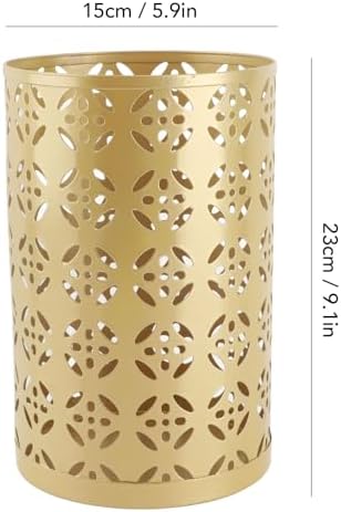 Fabater Rust Proof Metal Umbrella Holder Round Hollow Copper Pattern Umbrella - Image 5