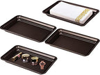 SheeChung Metal Vanity Tray, Bathroom Counter Storage Tray, Bronze 4 Pack by SheeChung