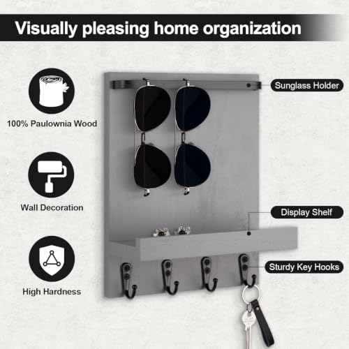 Key Holder Wall Mount, Key and Sunglasses Holder - Image 2