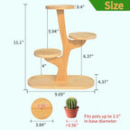 4 Tier Tabletop Plant Stand Indoor | Small Plant Stand - Image 7