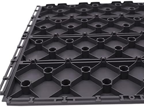Wood Plastic Composite Patio Deck Tiles, 12”x12” Interlocking Decking Tiles - Image 6