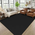 KOZYFLY Black 6x9 Dining Room Rugs, Washable Area Rug by KOZYFLY