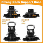 Timtin 30 Pack Adjustable Deck Support Pedestals, 1-3/16 to 2-3/8 in - Image 3
