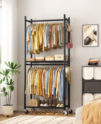 HOMIDEC Clothes Rack, 79.7" Double-Tier Clothing Rack - Image 2