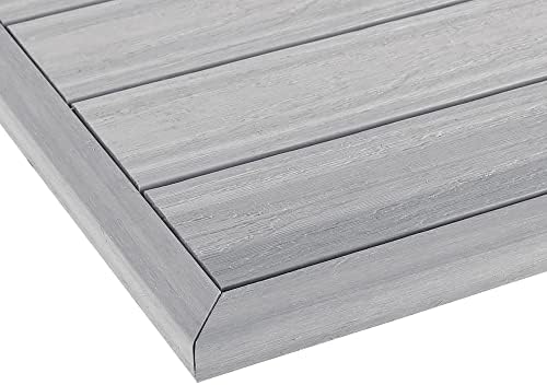 NewTechWood 1/12 ft. x 1 ft. Quick Deck Composite Deck Tile Outside Corner Trim by NewTechWood