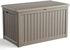 DRATO 280 Gallon Outdoor Storage Box Waterproof, Resin Large Deck Box by DRATOprovidesawarmandcozy