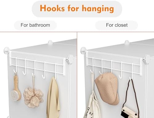 Stackable Closet Organizers and Storage 6 Cube Storage Organizer Closet - Image 6