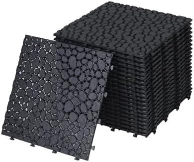 12” x 12” Modular Interlocking Cushion, 60 Pack Drainage Interlocking Floor by Unknown