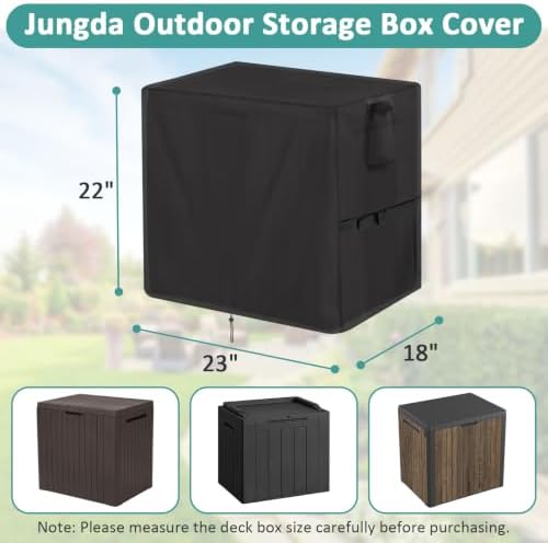 Outdoor Storage Box Cover for Keter 30 Gallon Resin Deck Box - Image 2