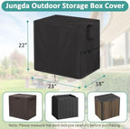 Outdoor Storage Box Cover for Keter 30 Gallon Resin Deck Box - Image 2
