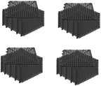 48 Pack 12"x12" 1/2" Thick Non Slip Interlocking Self Drainage Tiles by MyteeProducts