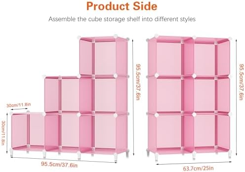 HOMIDEC 6-Cube Storage Shelf, Storage Bookcase Bookshelf - Image 3