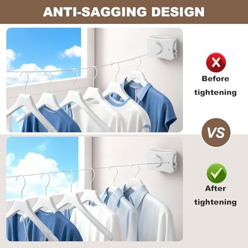 Retractable Clothesline for Indoor & Outdoor Use - Image 3