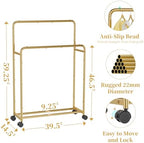 Simple Trending Clothing Clothes Rack Double Rods - Image 5