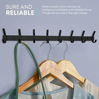 Coat Rack Wall Mount – 24 Inch Stainless Steel Hook Rail - Image 4