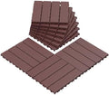 Interlocking Deck Tiles, Weather-Resistant Outdoor Flooring Patio Decking Tiles by Unknown