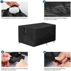 Outdoor Fire Pit Cover Rectangular Waterproof-54x22x25in - Image 4