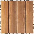 36 PCS Hardwood Interlocking Patio Deck Tiles, Composite Deck Tiles by Unknown