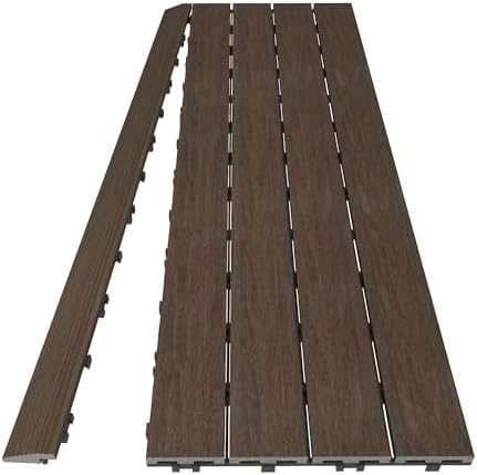 NewTechWood 1/6 ft. x 3 ft. Quick Deck Composite Deck Tile Straight Fascia in - Image 4