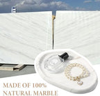 Koville Luxurious Natural White Marble Vanity Tray, Cloud Shape Serving Stone - Image 4