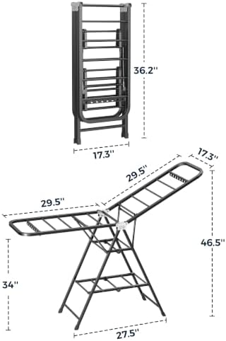 Clothes Drying Rack, Foldable Laundry Drying Rack - Image 6