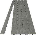 NewTechWood 1/6 ft. x 3 ft. Quick Deck Composite Deck Tile Straight Fascia in - Image 4