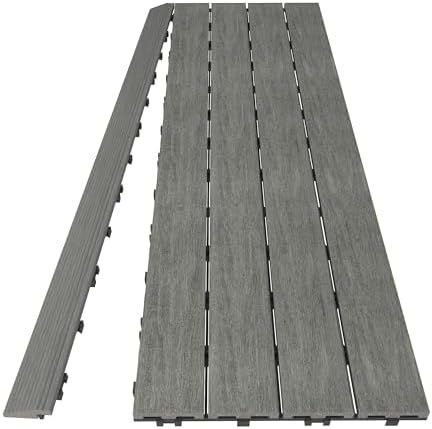 NewTechWood 1/6 ft. x 3 ft. Quick Deck Composite Deck Tile Straight Fascia in - Image 4