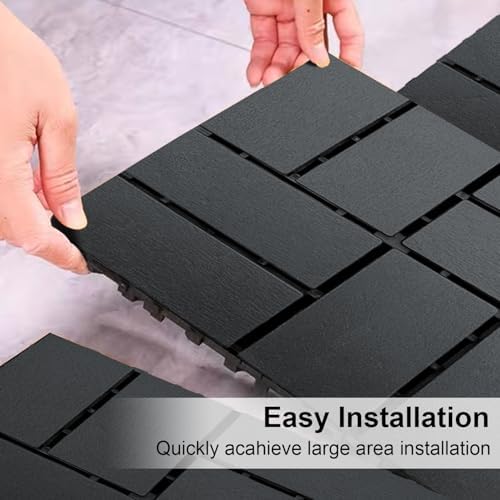 36 PCS Plastic Interlocking Patio Deck Tiles - Image 3